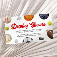 A Little Allstar Sports Baby Shower Display Shower