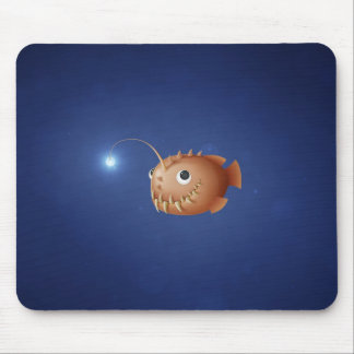 A Little Anglerfish Mouse Pad