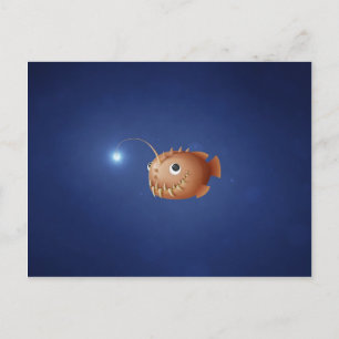 A Little Anglerfish Postcard