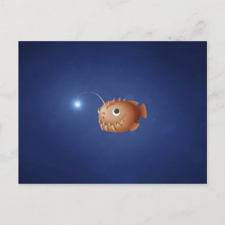 A Little Anglerfish Postcard