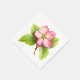 A Little Apple Is On The Way   Fall Baby Shower  Napkin
