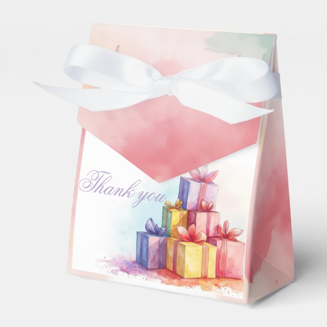 A Little Bag of Happiness Favour Box (Front Side)