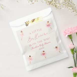 A Little Ballerina Pink Ballet Baby Shower Favour Bags