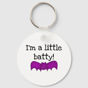 A Little Batty Halloween T-shirts and Gifts Key Ring