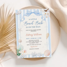 A Little Beach Babe Seashell Baby Shower