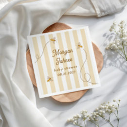 A Little Bee Baby Shower Napkin