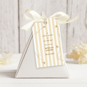 A Little Bee Yellow Baby Shower Gift Tags