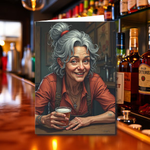 A Little Birthday Humour for the Woman who Drinks Card