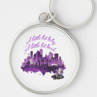 A Little Bit Holy. A Little Bit Hood. Christian Key Ring