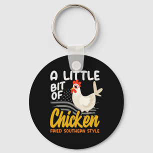 A Little Bit Of Chicken Fried Southern Style Count Key Ring