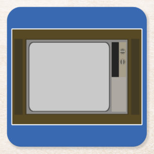 A little bit of the 60s. square paper coaster