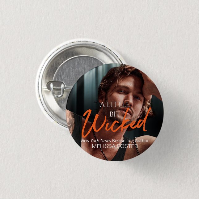 A Little Bit Wicked Button (Front & Back)