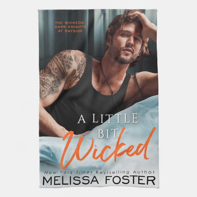 A Little Bit Wicked Kitchen Tea Towel (Vertical)