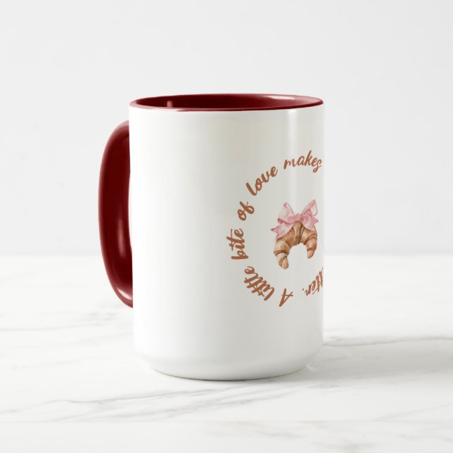 A Little Bite of Love | Cute Girly Mug  (Front Left)