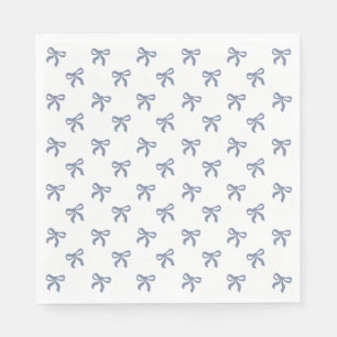 A Little Blue Jean Baby Blue Coquette Bow Napkin