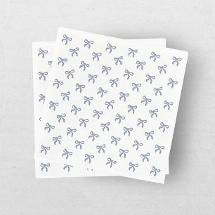 A Little Blue Jean Baby Blue Coquette Bow Napkin