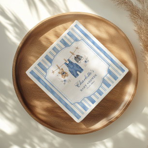 A Little Blue Jean Baby Boy Baby Shower Napkin