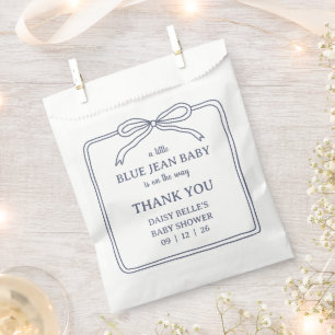 A Little Blue Jean Baby Denim Boy Baby Shower Favour Bags