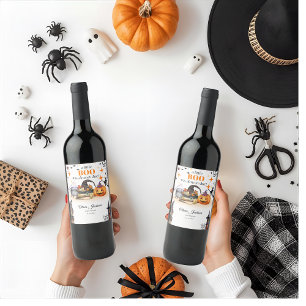 a little boo baby shower baby shower invitations  wine label