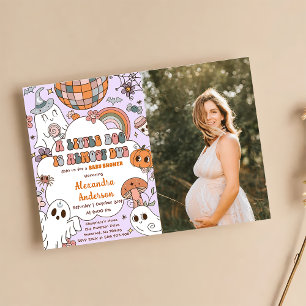 A Little Boo Baby Shower Halloween Party  Invitation