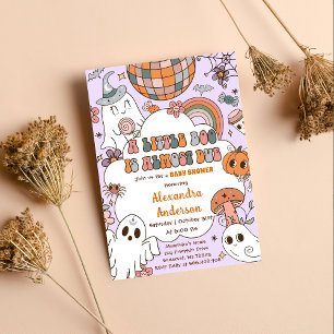 A Little Boo Baby Shower Halloween Party  Invitation