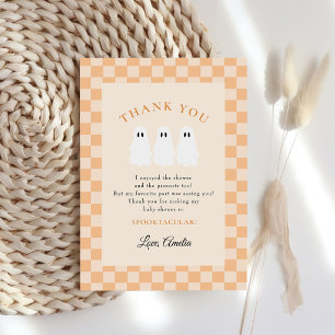 A Little Boo Baby Shower Halloween Thank You Card