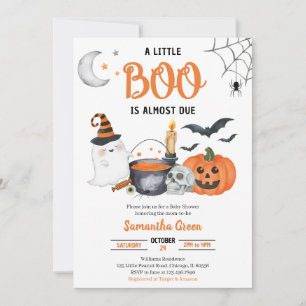 A Little Boo Baby Shower Invitation