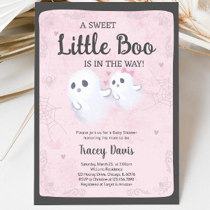 A Little Boo Baby Shower Invitation