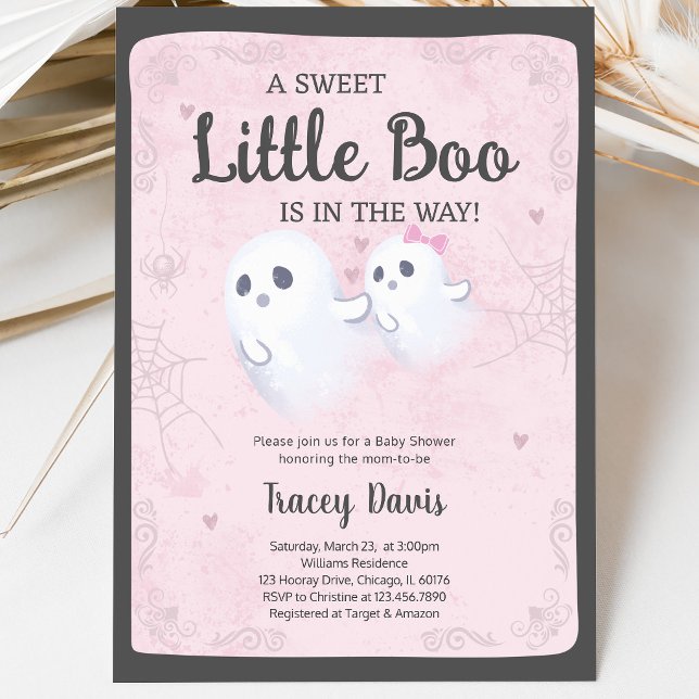 A Little Boo Baby Shower Invitation (Creator Uploaded)