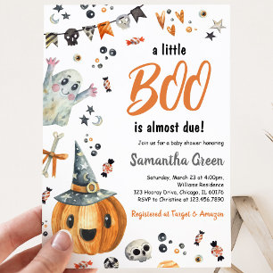 A Little Boo Baby Shower Invitation