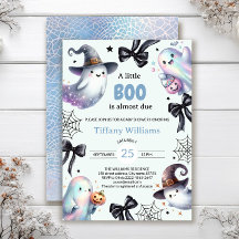 A Little Boo Baby Shower Invitation | Cute Ghost