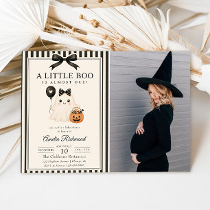 A Little Boo Baby Shower Photo Invitation