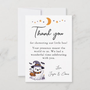 A Little Boo Baby Shower Thank You Card
