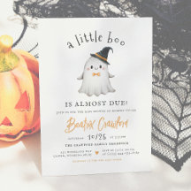 A Little Boo Cute Halloween Boy Baby Shower
