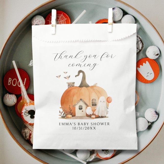 A Little Boo Gender Neutral Halloween Baby Shower Favour Bags (Creator Uploaded)