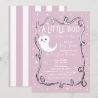 A Little Boo Ghost Pink Halloween Baby Shower