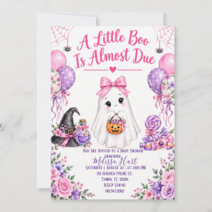A Little Boo Halloween Baby Shower Invitation