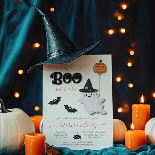 A little Boo Halloween Baby Shower Invitation