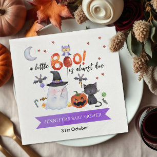 A Little Boo Halloween Baby Shower Napkins