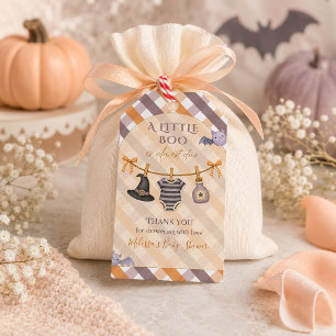 A Little Boo Halloween Clothesline Baby Shower Gift Tags
