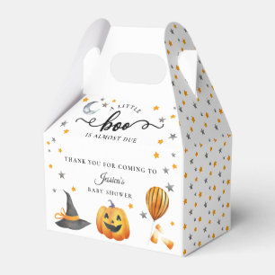 A Little Boo Halloween Pumpkin Fall Baby Shower  Favour Box