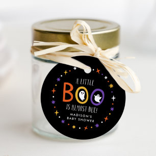 A Little Boo is Almost Due Baby Shower Favour Tags