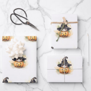 A Little Boo is Almost Due Baby Shower Gift  Wrapping Paper Sheet