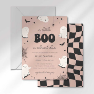 A Little Boo is Almost Due Baby Shower Invitation
