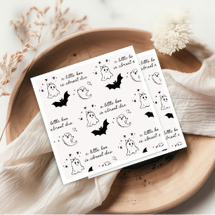 A Little Boo Is Almost Due Baby Shower Napkin