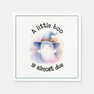 A Little Boo is almost due Baby Shower Napkin