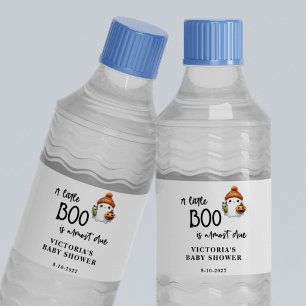 A little Boo is almost Due Baby Shower Water Bottle Label