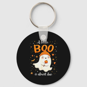 A Little Boo Is Almost Due Expecting Mum Halloween Key Ring