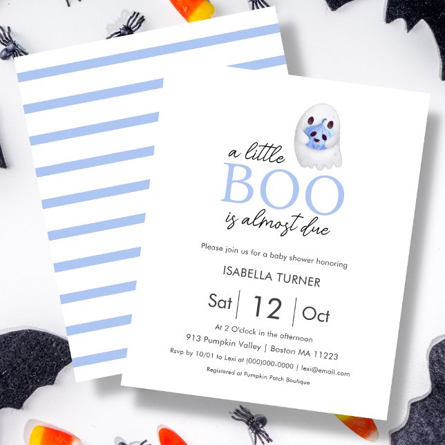 A Little Boo is Almost Due | Halloween Baby Shower (Creator Uploaded)