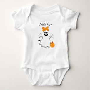 A Little Boo Is Almost Due Halloween Baby Shower Baby Bodysuit